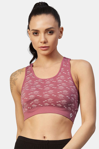 C9 Airwear Polyamide Racer Back Sports Bra Earth Red